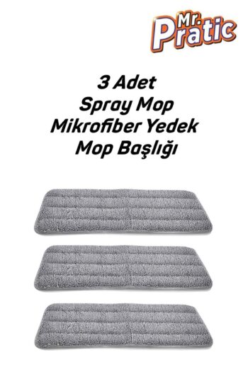 MR.PRATİC 3 Adet Spray Mop Uyumlu Mikrofiber Yedek Bez