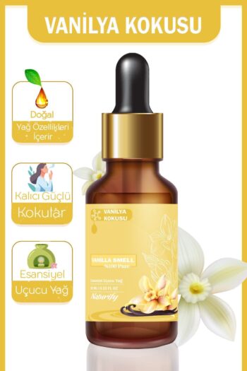 Naturify Vanilya Esansiyel Buhurdanlık Difüzör:Aromatik Buhur Yağı Oda Banyo Parfümü Dolap Ortam Kokusu 10ml