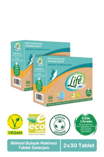 Life By Fakir Ekolojik Vegan Bulaşık Deterjanı Tableti 30 Lu X 2 Adet