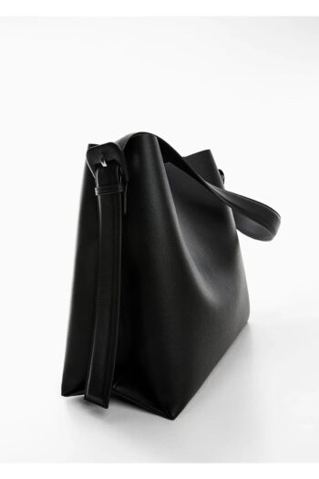 AVİADA Kadın Siyah Toka Detaylı Shopper Çanta