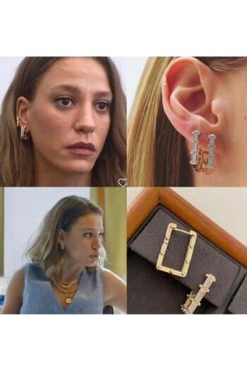 monalisatoka Kadın Zirkon Taş Çelik Gövde Gold Serenay Kimler Geldi Kimler Geçidi Küpe