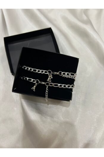 TGBbutik 2li Kararmaz Çelik kutulu İkili Zincir Harfli Sevgili/Çift Bilekliği Çelik Bileklik Harf Detay 2adet