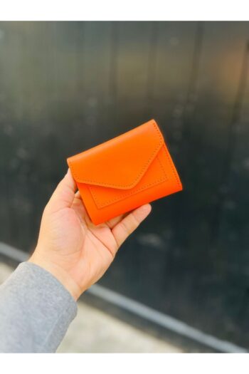 Just Polo Kadın Kilit Detaylı Yumuşak Turuncu Cüzdan Kartlık