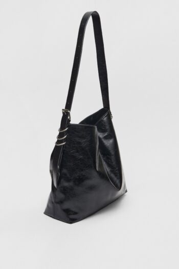 Stradivarius Suni deri bucket çanta