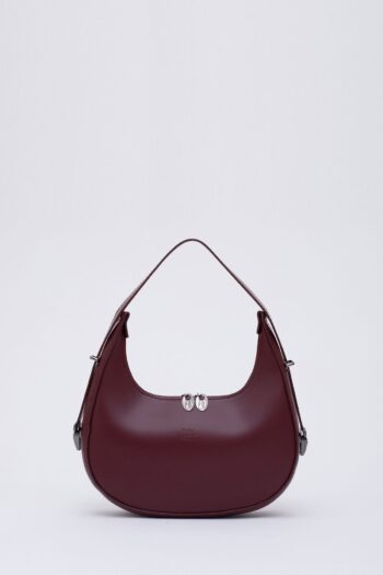 Shaka Bordo Shk110 Özel Ayarlanabilir Askılı Fermuarlı El, Kol Ve Omuz Çantası U:17 E:27 G:7 Cm