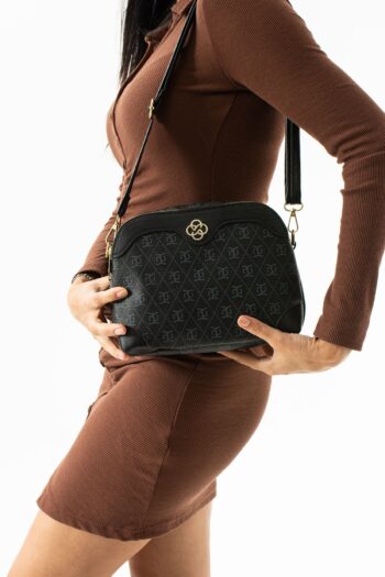 mıchael polo KayaBags  Maşa Siyah Üç Gözlü Kadın Omuz Ve Çapraz Çantası 17x24 Ebatında