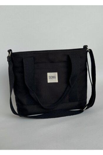 Sowa Collection Kanvas Siyah Çıtçıtlı Çanta Ayarlanabilir Çapraz Askılı Kadın El Ve Omuz Çantası U:30 E:35 G:10 Cm