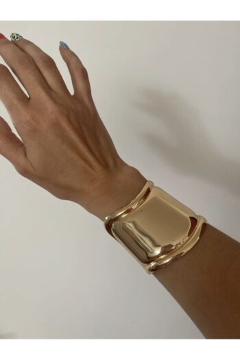 novon Tiffany Model Gold Altın Renk Kalın Kelepçe Bilezik