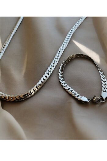faseb Çelik Snake Kolye & Bileklik Set