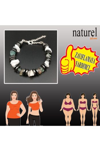Naturel Tılsım Doğal Taş Zayıflama Bilekliği - Kilo Form Rejim Yardımcısı -ay Taşı-florit-hematit Zayıflama Çapası