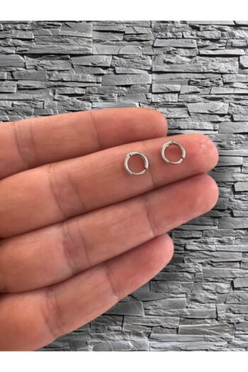 MAZEN Ince Barlı 316l Cerrahi Çelik Unisex Halka Küpe 6mm Ebatlı (MİNİK BOY)