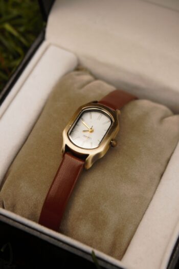 QUARTZ Marka Vintage Eskitme Gold Çelik Kasa Minimal Kol Saati