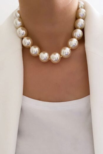 Clare's Store Büyük Inci Choker