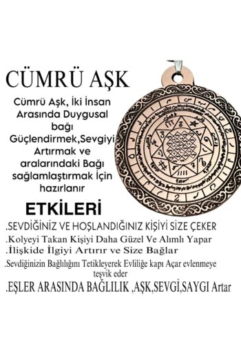 MerveninYaziAtolyesi Cümrü Aşk Tılsım Bakır Kolye