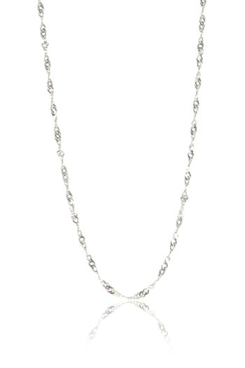 Söğütlü Silver 925 Ayar Gümüş Singapur Modeli 50 Cm Zincir Kadın