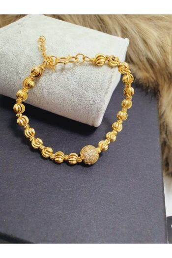 Yıldız Gold İmitasyon 22 Ayar Altın Kaplama Dorika Toplu Zirkon Taşlı Bileklik