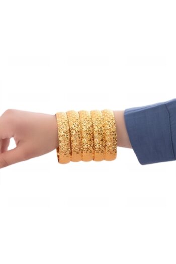 Yıldız Gold İmitasyon 22 Ayar Altın Kaplama 1.5 Cm Desenli Bilezik