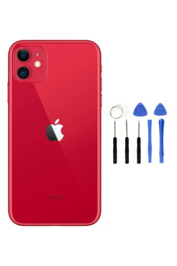 instatech Apple Iphone 11 Boş Kasa + Montaj Seti Hediye - Kırmızı