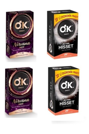 Okey Nirvana Hot 10'lu Prezervatif 2 Adet + Ekstra Ince Ultra Hisset 20'li 2 Adet