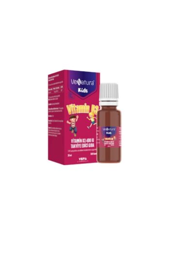 Venatura 2-10 Yaş Grubu Çocuklar Için D3 Vitamini 400 Iu 20 Ml Damla