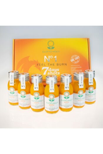PlantoHealth Shots No1 Curcumin (Kurkumin)+Gingerol (Ginger/Zencefil)+C Vitamini+Koenzim Q10-AVANTAJLI 7'Lİ PAKET