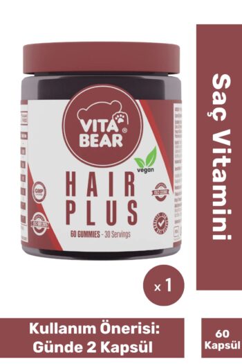 Fit1001 Vita Bear Hair Plus Vegan Saç Vitamini 60 Gummies