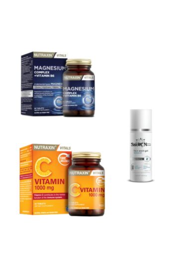 Nutraxin Magnezyum Complex B6 60 Tablet + Vitamin C 30 Tablet + Yüz Temizleme Jeli 100ml Hediyeli