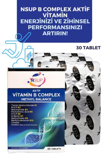 NSUP B Complex Aktif Vitamin B1 + B2 + B3 + B5 + B7 8681097401318