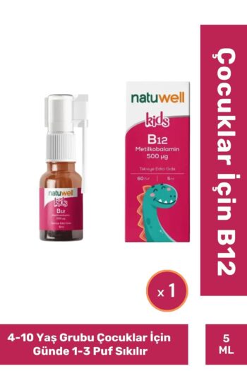 Fit1001 Natuwell Kids B12 Bağışıklık Güçlendiren Yorgunluk ve Bitkinlik Azaltıcı Metilkobalamin 5 Ml