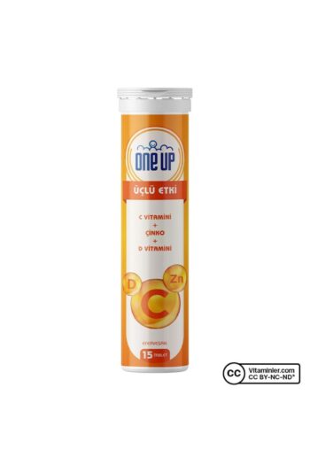 One Up Üçlü Etki C Vitamini + Çinko + D Vitamini 15 Efervesan Tablet