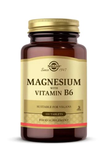 Solgar Magnesium with Vitamin B6 100 Tablet Magnezyum ile B6 Vitamini İçeren Takviye + (Yüz Temizleme Jeli)