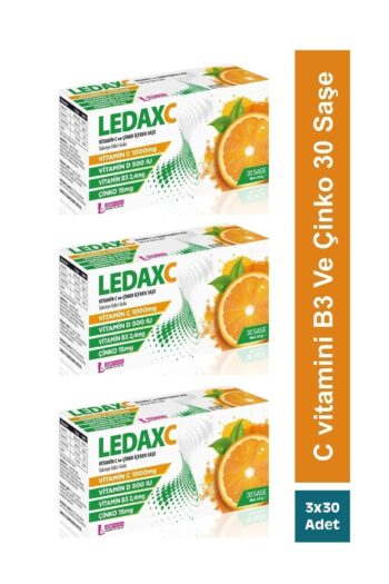 LedaPharma Ledax C Vıtamın 1000 Mg 30 Şase 3'lü Paket