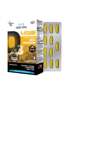 Zade Vital Vitamin D3 Kolekalsiferol 1000 Iu 30 Kapsül