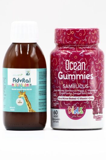 Ocean Gummies Sambucus Kids - 60 Adet Jel Tablet Advital L+ Arjinin 150ml Şurup