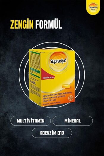 Supradyn 30 Film Kaplı Tablet | Koenzim Q10, Multivitamin Ve Mineral Içeren Takviye Edici Gıda