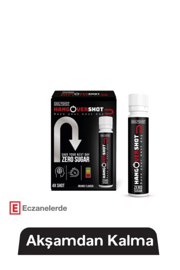 HANGOVERSHOT Akşamdan Kalma, Hangover Shot Zero Sugar Bitkisel Destek 4'lü