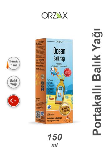 Ocean Portakallı Şurup Omega3 Şurup 150 ml - Portakal Aromalı