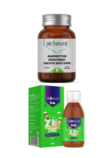 Venatura Magnezyum Bisglisinat Takviye Edici Gıda 60 Tablet+kids Çinko Takviye Edici Gıda 100 Ml