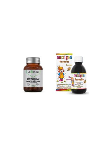 Venatura Koenzim Q10, Alfa Lipoik Asit 60 Kapsül + Çocuklar Için Propolis Kış Şurubu 200 Ml