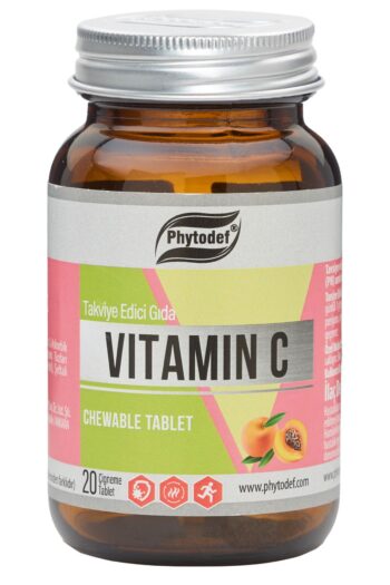 Phytodef Vitamin C Çiğneme Tableti - 20 Adet (ŞEFTALİ AROMALI) (VİTAMİN C CHEWABLE TABLET)