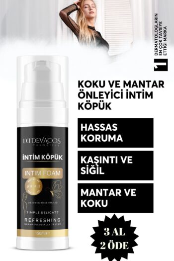 DEVACOS Genital Bölge Beyazlatıcı Koku Siğil Sivilce Mantar Akıntı Kaşıntı Giderici Intim Ph 4,2-150ml