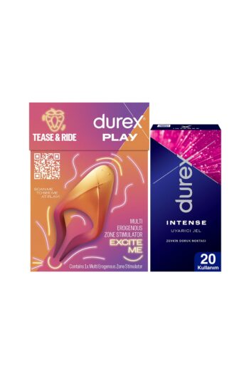 Durex Çok Fonksiyonlu Titreşimli Erojen Bölge Uyarıcı + Intense Uyarıcı Jel 10ml