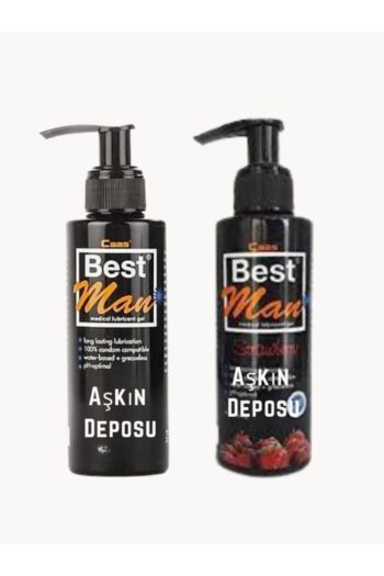 Best Man Aşkın Deposu Best Man 150ML. Büyük Boy Sade + Best Man 150ML. Büyük Boy Çilekli Lubricant Jel