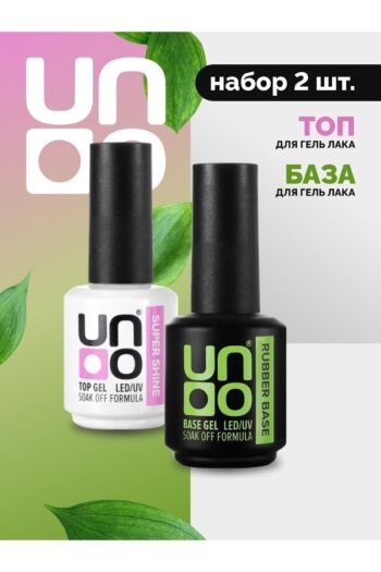 KozMood Kalıcı Oje Seti Uno Rubber Base Coat 15 Ml + Uno Top Coat Super Shine 15 Ml