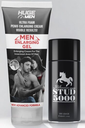 HUGE MEN Büyütücülü Krem ve Geciktiricili Sprey: İkili Set İçin En İyi Seçim