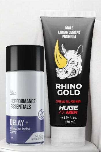 HUGE MEN Yeni Nesil Seks Keyfi: 50ml Büyütücülü Krem ve 45ml Geciktiricili Sprey İle Çift Etki
