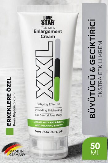 Love Star Penis Büyütücülü ve Geciktiricili 2 Etkili Erkeklere Özel 50ml Krem Almanya'dan İthal