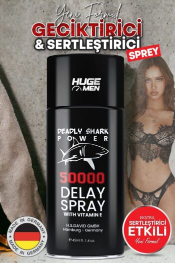 HUGE MEN Büyük Boy Teneke Kutuda 45ml Etkili Geciktirmeye Yardımcı Sprey"