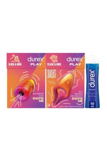 Durex Çok Fonksiyonlu Titreşimli Erojen Bölge Uyarıcı+ Manuel Mastürbatör+ Hisset Kayganlaştırıcı Jel 50ml