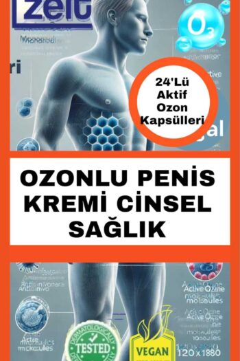 ZEİT OZON Orta Yaş Erkekler Için Pe&nis Kremi | Uzun Süreli Cinsel Perfor-mans Destekleyici Ozon Kapsül 24'lü